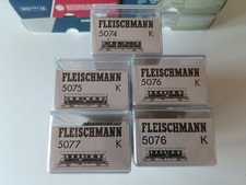 Fleischmann DB Donnerbüchsen - Set 5074 5075 5076 (x2) 5077 grün *OVP*