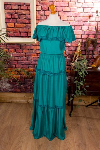Vintage orig 70er - , maxikleid