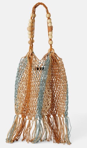 Zara natural cord bucket - cord,