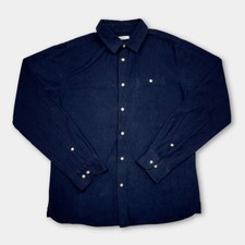 Knowledge Cotton Apparel Hemd Herren Gr. S Dunkelblau 100% Bio-Baumwolle GOTS