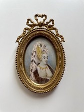 Antike Miniaturmalerei - „Odaliske“, um 1880 - Orientalismus