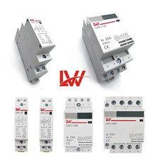 Installationsschütz 230V 25A 63A Schaltrelais Leitungsschutzschalter Hutschiene