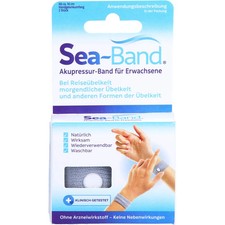 Sea-band Akupressurband F.erwachsene Grau 2St - 18036122