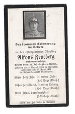 Sterbebild ,WK1 Soldat  20