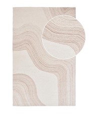 House Nordic SURAT Flachwebteppich Beige Hellbraun Wolle 200 x 300 cm