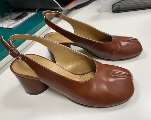 Pumps tabi cognac maison - tabi,