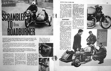 Altes Vintage Print Motorrad