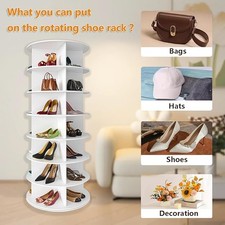Drehbares Schuhregal mit 7