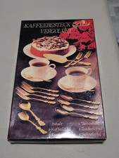 Kaffeebesteck vergoldet 15 Tlg