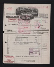 BARMEN, Rechnung 1930, Vorwerk & Sohn Textil-Gummi-Werke