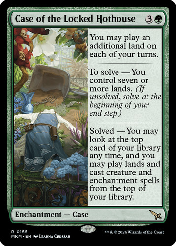 Case the locked hothouse - locked,