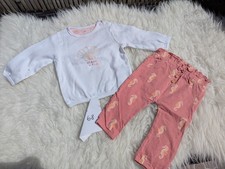 *wie neu* staccato Set Outfit Hose Shirt Seepferdchen Muschel 68