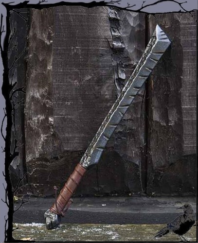 Larp waffe kurzschwert ork - -,
