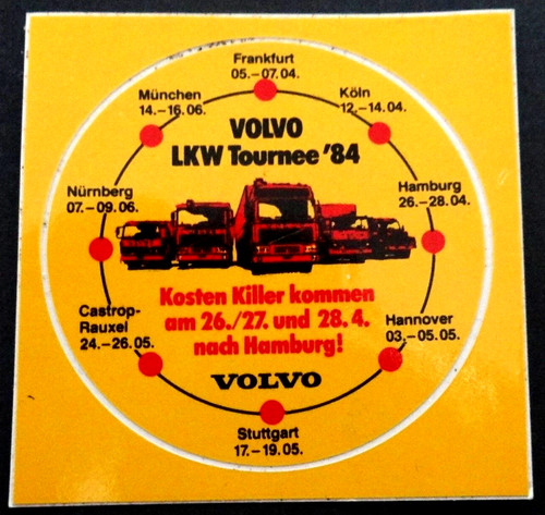 Werbe aufkleber volvo - werbe-aufkleber, lkw