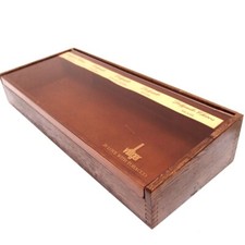 Schatulle Villiger Zigarillo Dose Holz braun 45 cm Holzkiste Tante Emma Laden