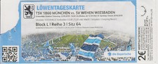 Ticket  TSV 1860 München - SV Wehen Wiesbaden   3. Bundesliga  Saison 2018/19
