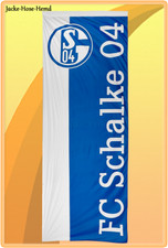 FC Schalke 04 Hissfahne Hissflagge Flagge Mastfahne Fahne Gr. 150x400cm NEU