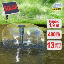 SOLAR TEICHPUMPE SOLAR PUMPE SPRING BRUNNEN GARTEN ZIER WASSERSPIEL BACHLAUF