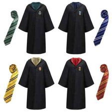Cosplay Harry Potter Kostüm Robe Mantel Umhang Krawatte