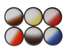 Verlaufsfilter Set 55mm 6 Farben Rot Gelb Blau Grau Tabak Orange