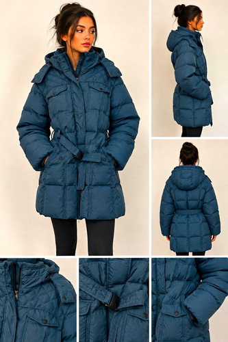 Damen steppjacke blau - h&m,