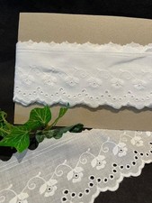 Batist Spitze Baumwolle weiß