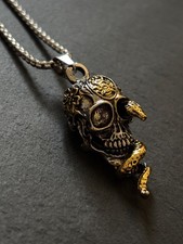 Totenkopf Kette Edelstahl 60