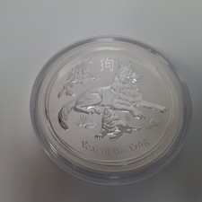 1 Kg Silbermünze Australia "Year of the Dog" 2018