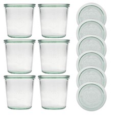 6er set 580 weck sturzglas - set, weck-sturzglas