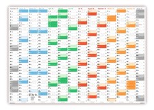 Rainbow Wandkalender DIN A0