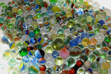 275 alte Glas Murmeln ~ 1950