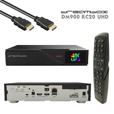Dreambox DM900 RC20 4K E2 Linux PVR 1xDVB-S2X MS Twin Receiver Schwarz 500GB HDD