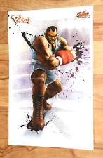 Street Fighter Balrog sehr seltenes kleines Poster 42x28cm