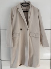 Beiger damen mantel wolloptik - beiger,