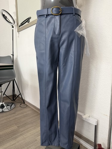 Kunstleder hose m blau - kunstleder,