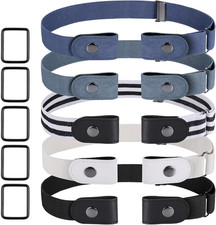 5 Stück Gürtel Ohne