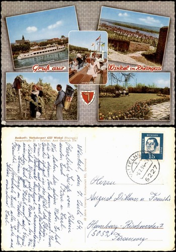 Oestrich winkel mehrbild - oestrich-winkel, mehrbild-ak