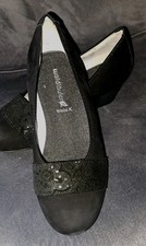 Waldläufer Pumps Halbschuh Wildleder schwarz Gr. 36 Gr. 3 1/2 Weite K NEU