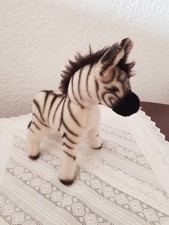 Zebra Stofftier , bespielt ohne Steiff Fahne und Knopf im Ohr,  Marke unbekannt.