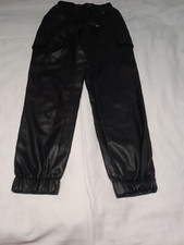 kunstleder jogginghose herren