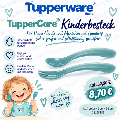 Tupperware kinderbesteck gabel - kinderbesteck,