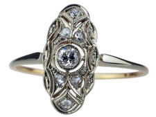 Jugendstil 750 Gold 950 Platin