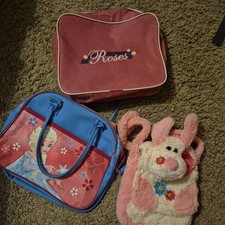 Taschen Set Mädchen, 3teilig, Frozen usw. blau und Pink, Fahrrad-,Umhängetaschen