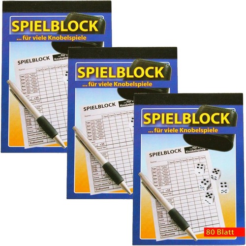 Spielblock knobelblock - 3x,