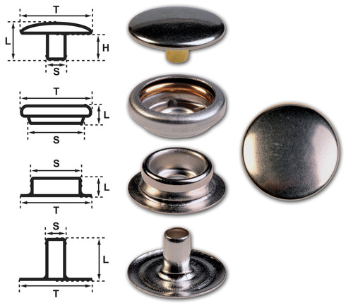 Ringfeder druckknöpfe - ringfeder-druckknöpfe, "f3"