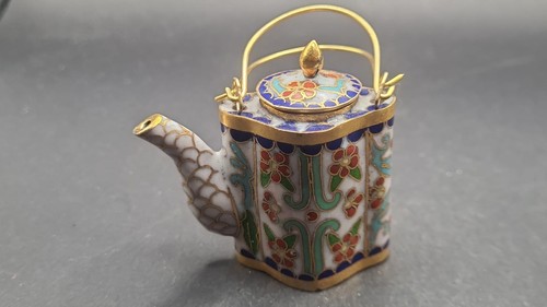 Cloisonne teekanne bunt deko - cloisonne,