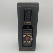 (28,56 EUR/l) Jim Beam Black Extra Aged Bourbon Whiskey mit Tumbler, 43%, 0,7L