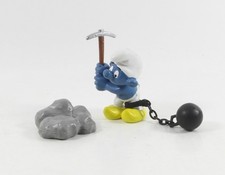 Schlumpf Schlümpfe 4.0213 = Superschlumpf Strafarbeiter mit Stein Schleich smurf