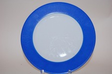 Kuchenteller 19,5cm Color Colour bunt Rand blau Kratzer Schirnding