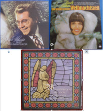 Konvolut 12" LP 3 Weihnachtsschallplatten Mireille Mathieu Peter Schreier